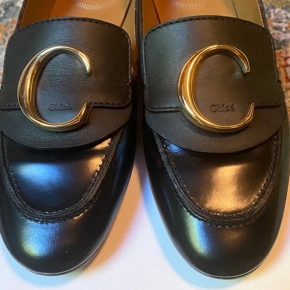 Chloé  Loafers with Gold Accent - Picture 3 of 17